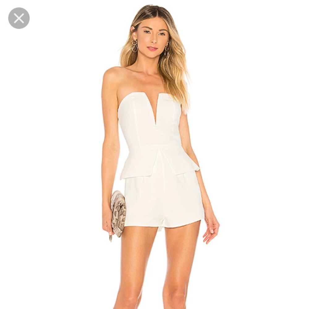About Us White Romper